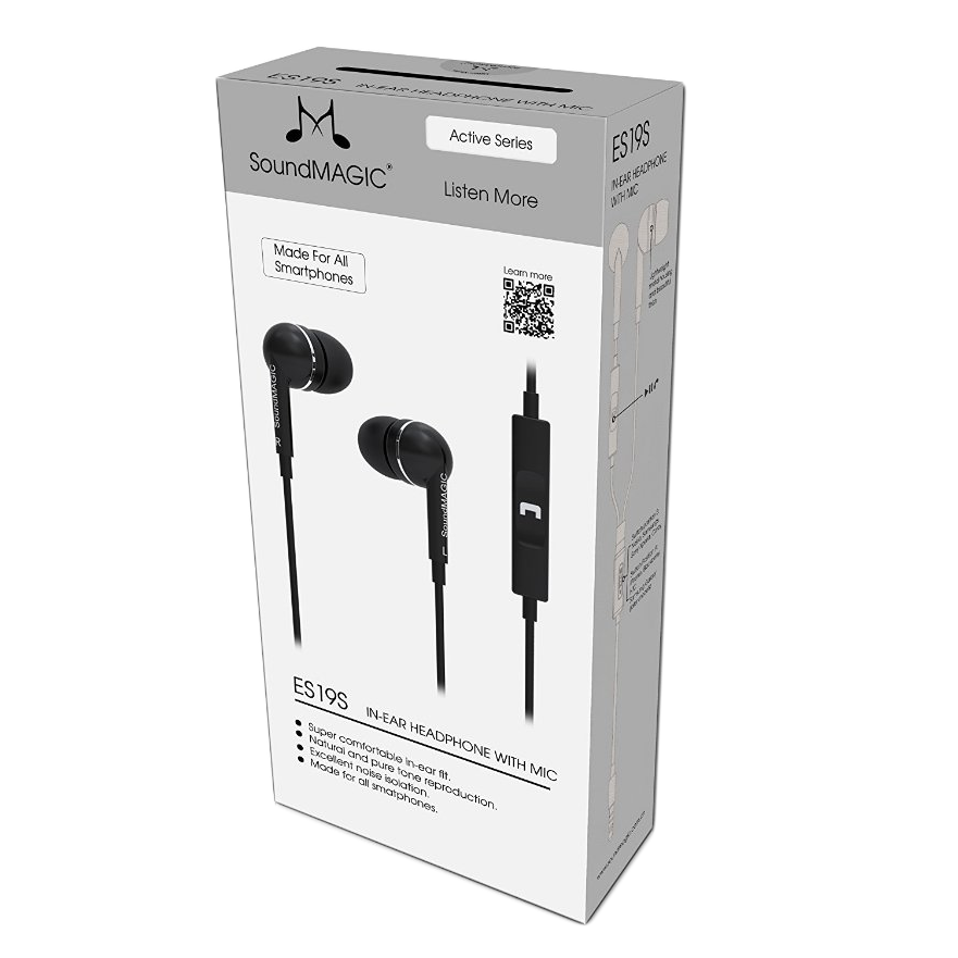ขาย Soundmagic ES19S หูฟังอินเอียร์มีไมค์ในตัวรองรับ smartphones (สีขาว)
