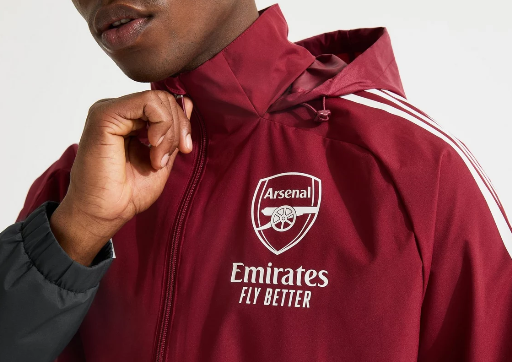 เสื้อกันหนาวอาร์เซนอลของแท้ 2025-26 European Training All Weather ของแท้