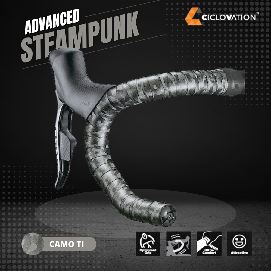 ผ้าพันแฮนด์ CICLOVATION Advanced Leather Touch - Steampunk