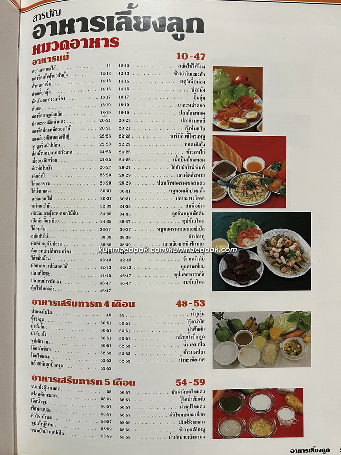 อาหารเลี้ยงลูก รวมอาหารหญิงมีครรภ์ อาหารทารก จนถึงเด็กวัยเรียนกว่า 300 ตำรับ