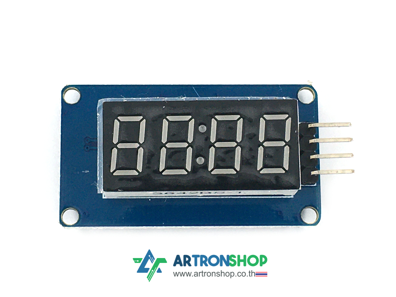 Clock Display 4 Bits Digital Tube LED Display Module โมดูล 7 Segment ขนาด 4 ตัวเลข