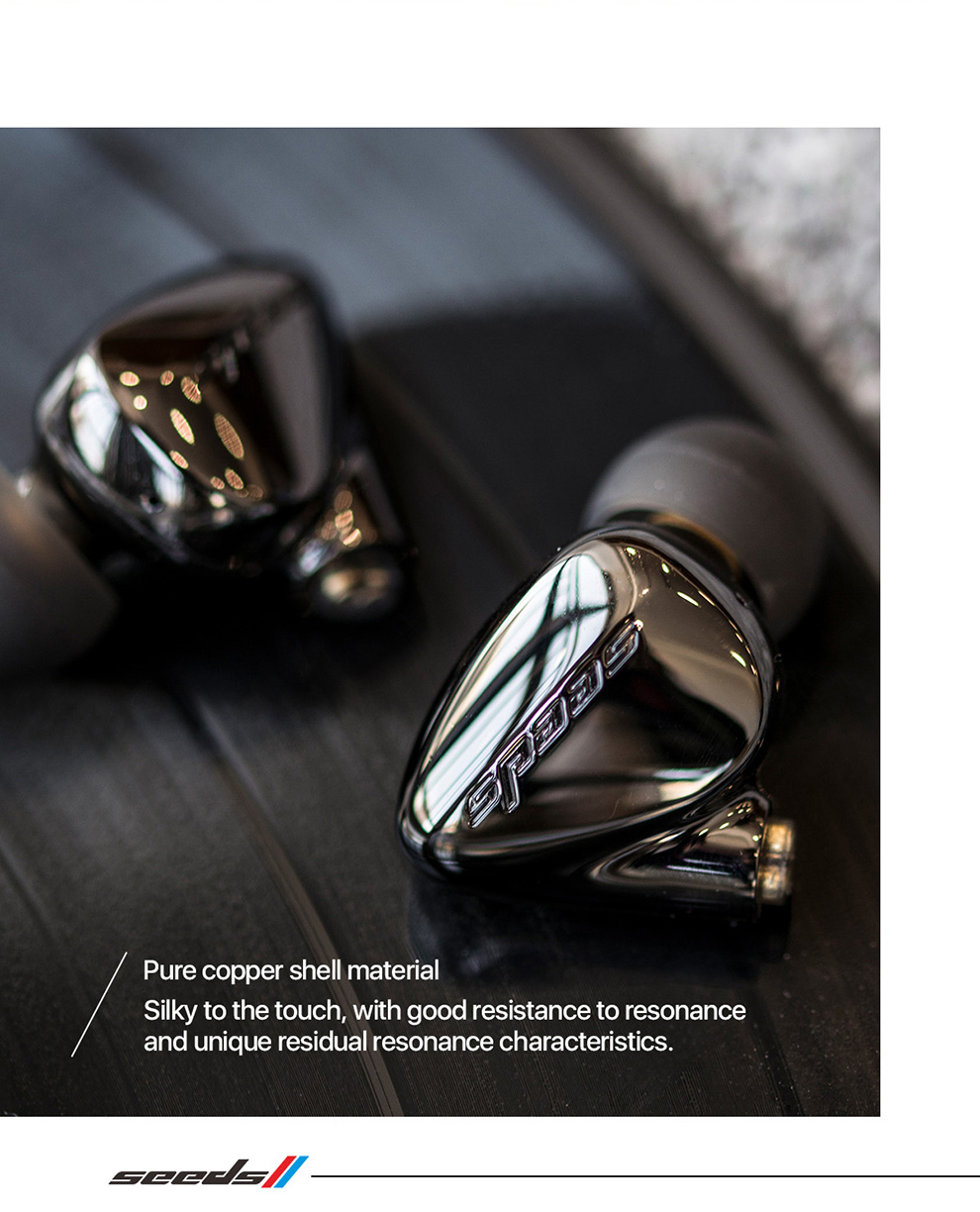 ขาย Hiby Seed 2 หูฟัง Dynamic รองรับ Hi-Res บอดี้ Pure copper สายชุบเงินถัก 4