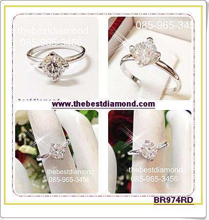 BR974RD++แหวนเพชรเม็ดเดี่ยวขนาด 80 ตัง ขนาด รูปแบบยอดนิยมวางเพชรเฉียงๆ ดูทันสมัย เหมือนของจริงม๊าก เพชรวิบๆปิ๊งๆใส่แทนแหวนแต่งงานสบายๆ ไม่มีล้าสมัย