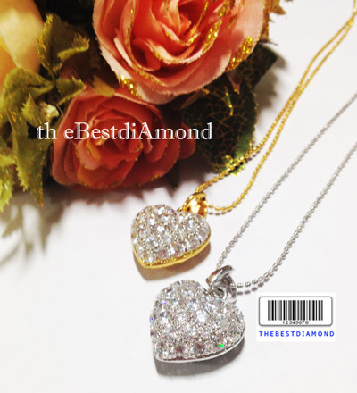 BP602RD+++จี้หัวใจสุดหรู ขนาดใหญ่มากๆ จี้กว้าง 2.2 ซมความยาวจี้ 3 ซม หรูหรา อลังการ เพชรระยิบระยับ