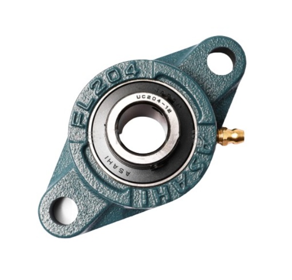 ตลับลูกปืนตุ๊กตา ทรงวงรี (รูปไข่) รูเพลา 1/2 นิ้ว (4 หุน) ASAHI อาซาฮี รุ่น UCFL204-12 Pn.A211-0155 (แท้) ##