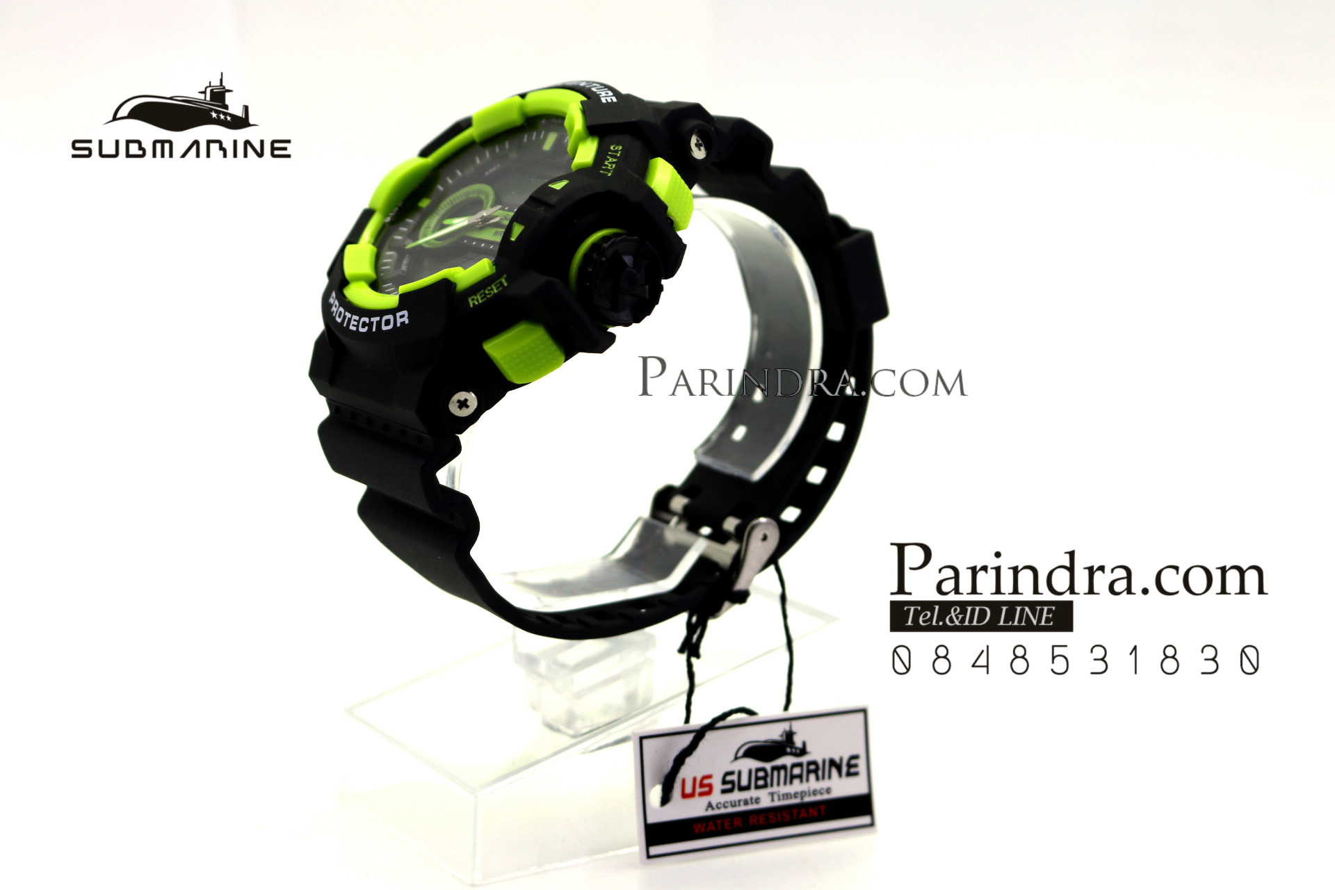 นาฬิกาข้อมือ US submarine Protector รุ่น TP3183M สีดำตัดเขียว