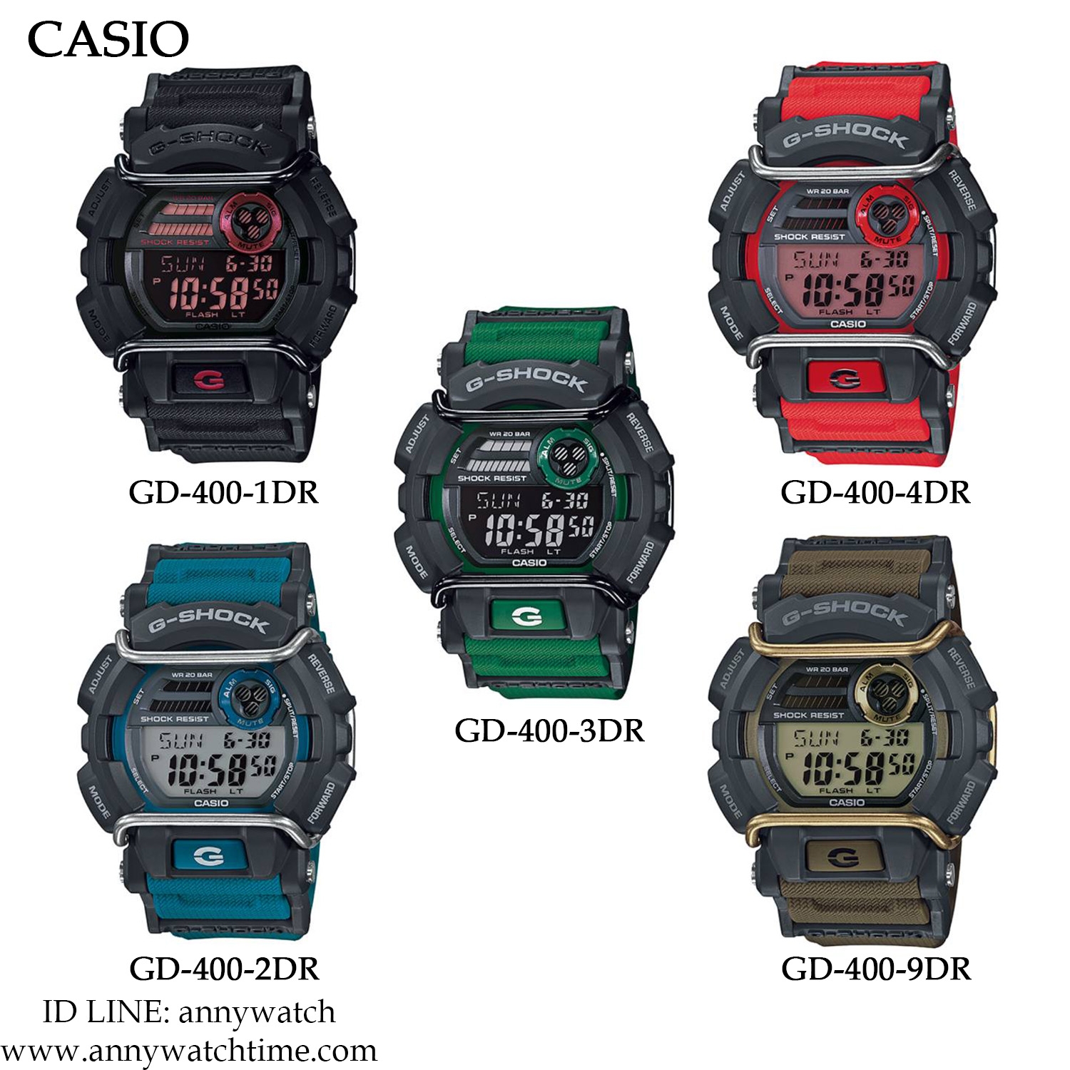 G-SHOCK GD-400-1DR
