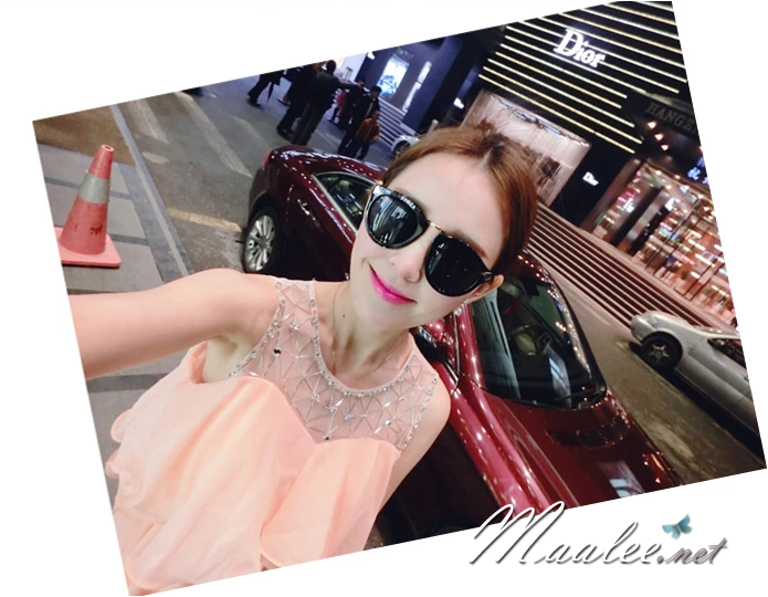 พร้อมส่ง ชุดออกงาน ชุดเดรสสั้น สีชมพู แต่งระบายผ้าไหมชีฟอง ปักเลื่อมช่วงคอ