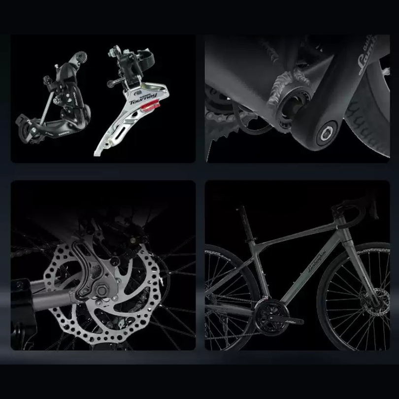 จักรยาน Lamborghini Aodu-2000 Hybrid – อลูมิเนียมเฟรม 24 เกียร์ ล้อ 700C