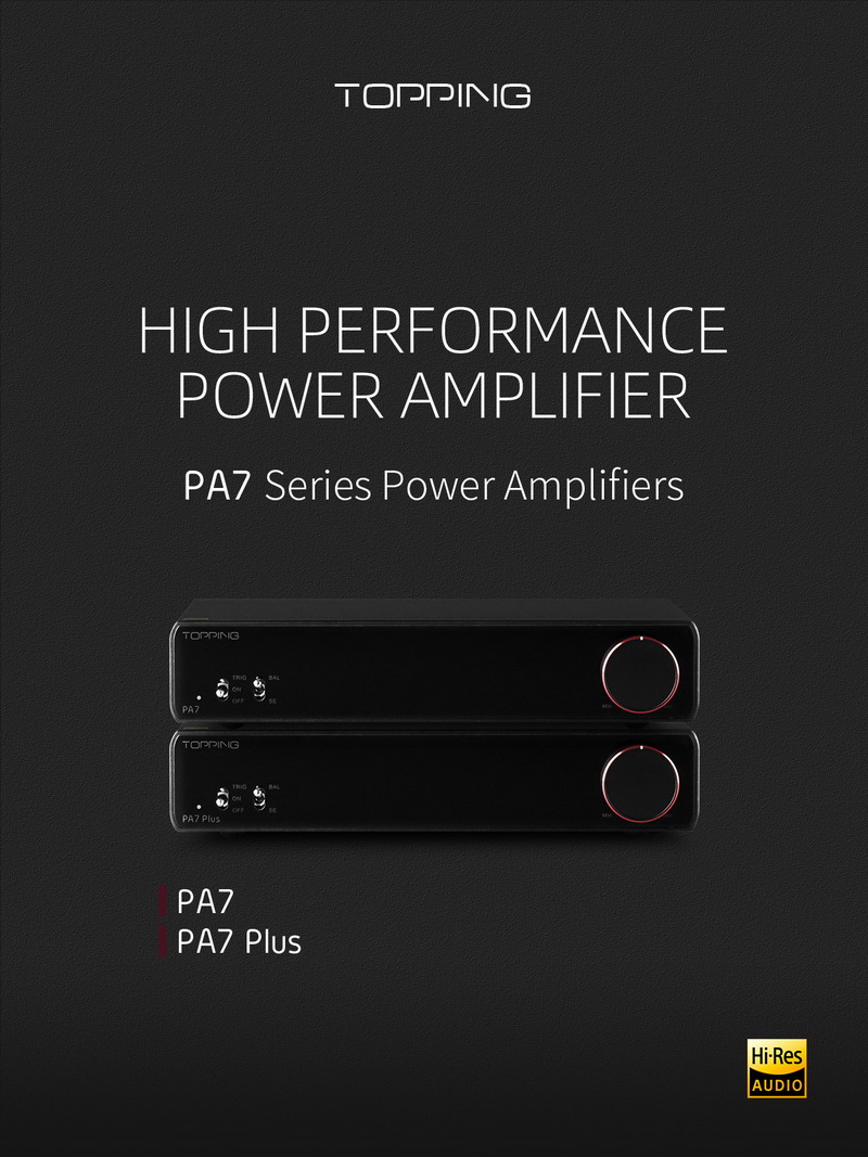 Topping PA7 Plus Power Amplifier ตั้งโต๊ะ Class D ประสิทธิภาพสูง ประกันศูนย์ไทย