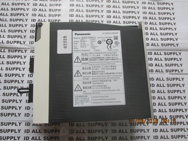 SERVO DRIVE “ PANASONIC ” รุ่น MDDKT5540CA1