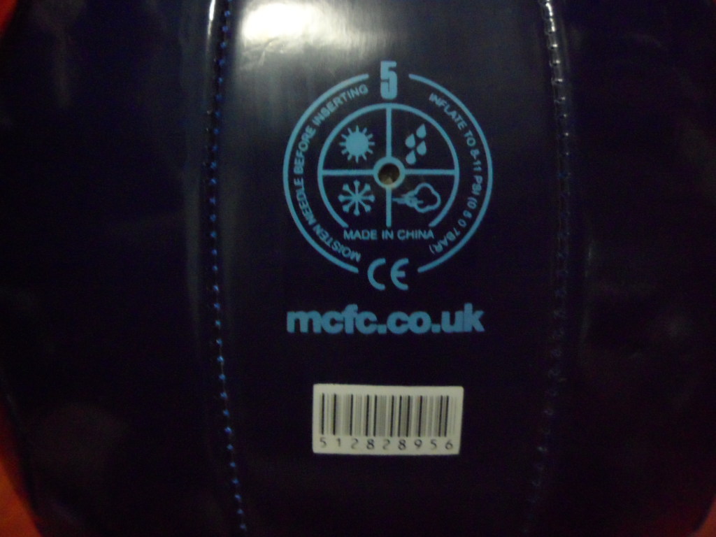 ลูกฟุตบอล ฟุตบอล สโมสรแมนเชสเตอร์ ซิตีิ - FA CUP WINNERS 2011 ใหม่ / MANCHESTER CITY Football Club Ball - FA CUP WINNERS 2011 NEW