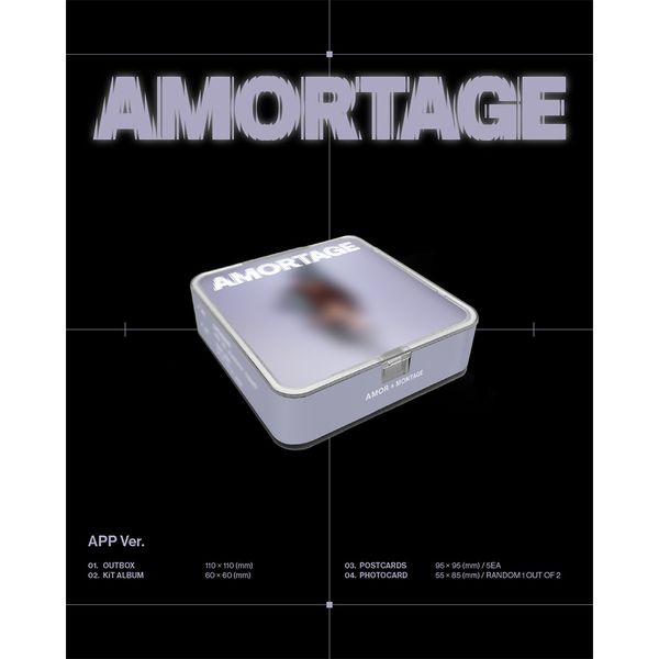 PRE. อัลบั้ม JISOO [AMORTAGE] APP Ver. นำเข้า 14- 25 วัน