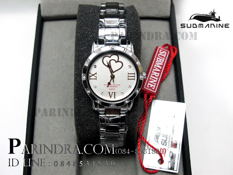 นาฬิกา U.S. submarine รุ่น J072L หน้าปัดขาว