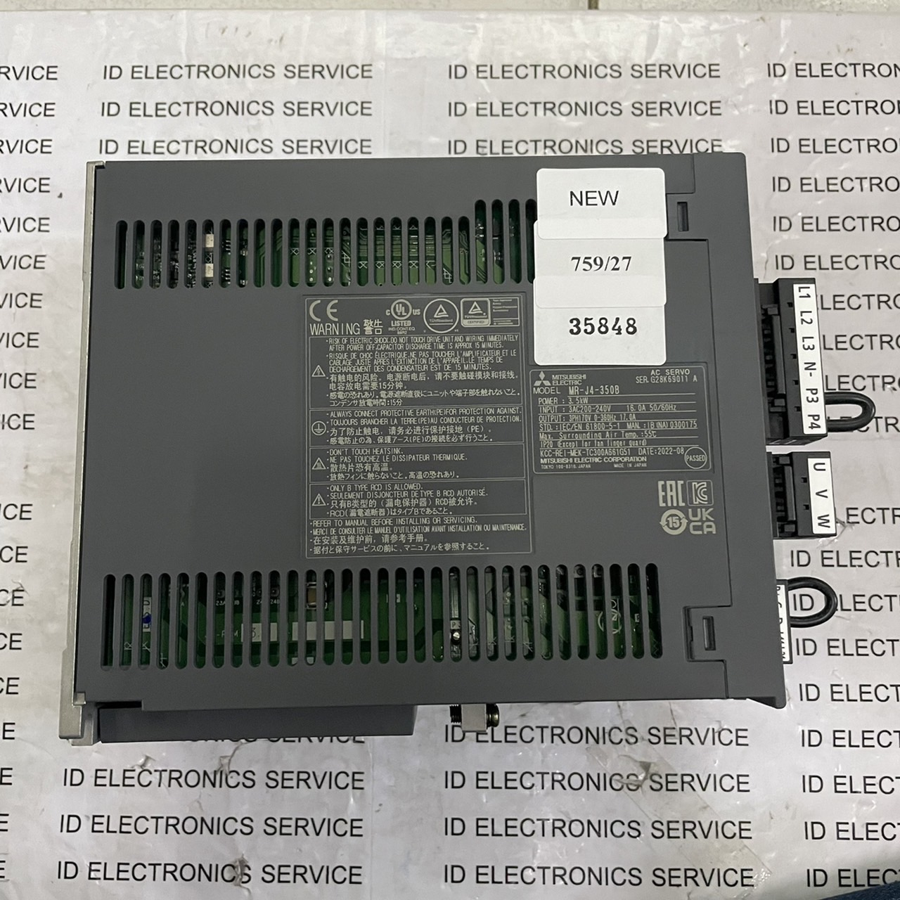MR-J4-350B SERVO DRIVE " MITSUBISHI "