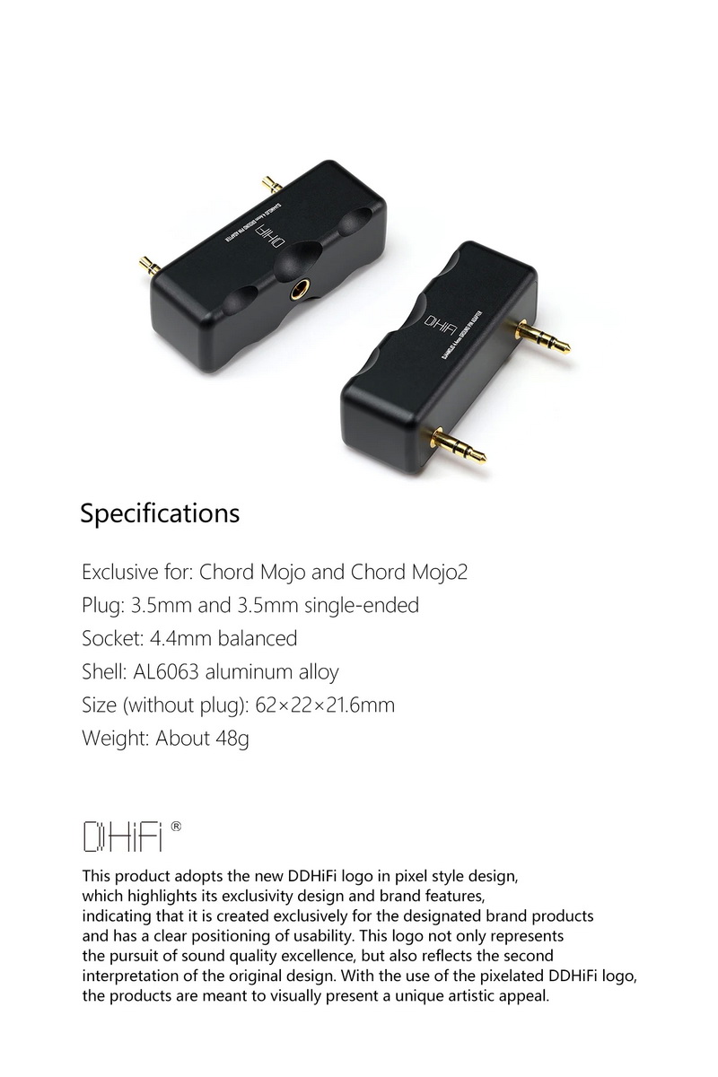 DD DJ44MOJO อะแดปเตอร์กราวด์พิน 4.4 มม. สำหรับ chord Mojo ให้เสียงที่ดีขึ้น ประกันศูนย์ไทย