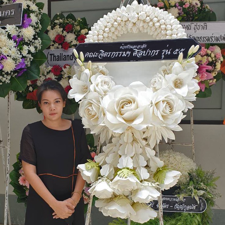 พวงหรีด - มาลัยขาว | พวงหรีดดอกไม้กระดาษ | ส่งฟรีเฉพาะพื้นที่กรุงเทพฯ-ปริมณฑล