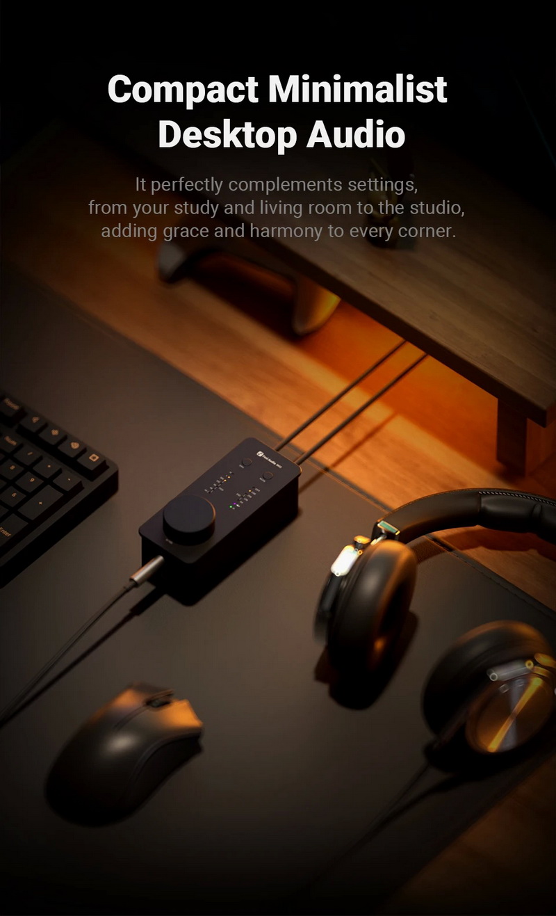 Fosi Audio SK02 DAC/AMP ตั้งโต๊ะขนาดเล็ก ชิป ESS ES9038Q2M+SGM8262 ประกันศูนย์ไทย