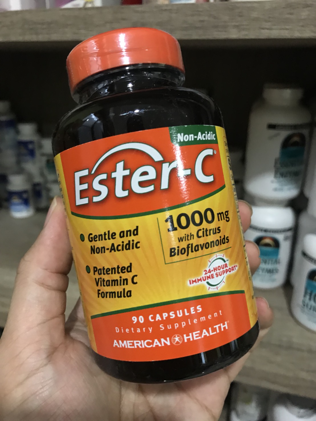 American Health, Ester-C With Citrus Bioflavonoids, 1,000 mg, 90 Capsules
