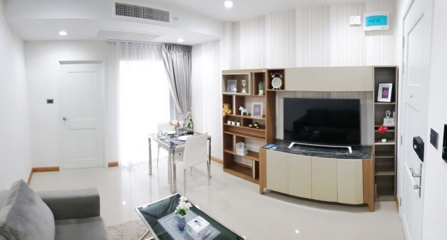 ให้เช่าคอนโด ศุภาลัย เวลลิงตัน 2 ห้อง 42.01 ตร.ม.เฟอร์ครบ มีเครื่องซักผ้า ใกล้ MRT ศูนย์วัฒนธรรม