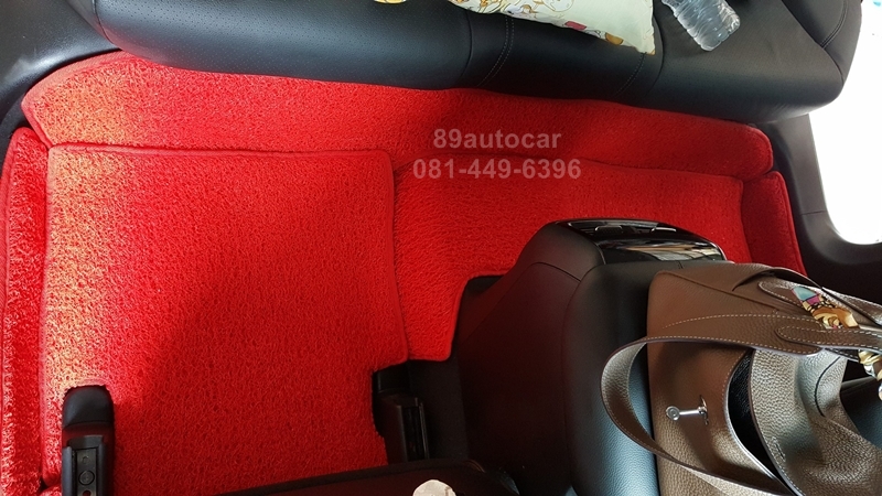 ขายพรมปูพื้นรถยนต์เข้ารูป Honda Accord 2017 ไวนิลสีแดงขอบแดง + ท้าย