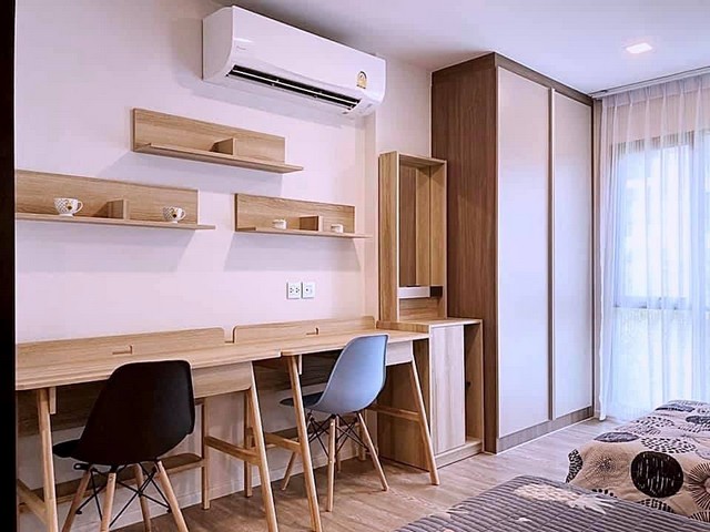 ให้เช่าคอนโด เคฟ ทาวน์ ชิฟท์ 28 ตร.ม.เฟอร์ครบ เครื่องใช้ครบ ใกล้ ม.กรุงเทพ