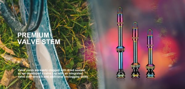 ตัวต่อวาล์วลม CICLOVATION Premium Valve Stem ความยาว 40/50/70 mm