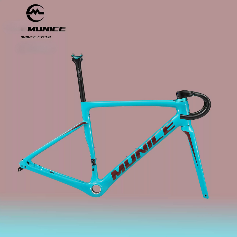 Munice R2 Ultra-Light Carbon Road Frame – Toray T800 + M46, Disc Brake Compatible, 970g, 9 Colors | 5-Year Warranty