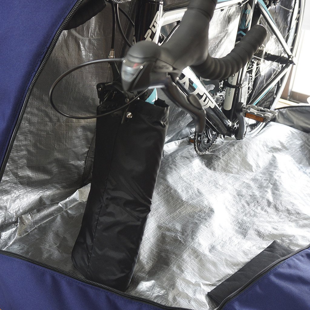 VINCITA TRAVEL BAG, B140AX กระเป๋าเดินทางสำหรับใส่จักรยาน (กระเป๋าใส่จักรยานแบบถอดล้อเดียว) มีสีดำและสีเทา