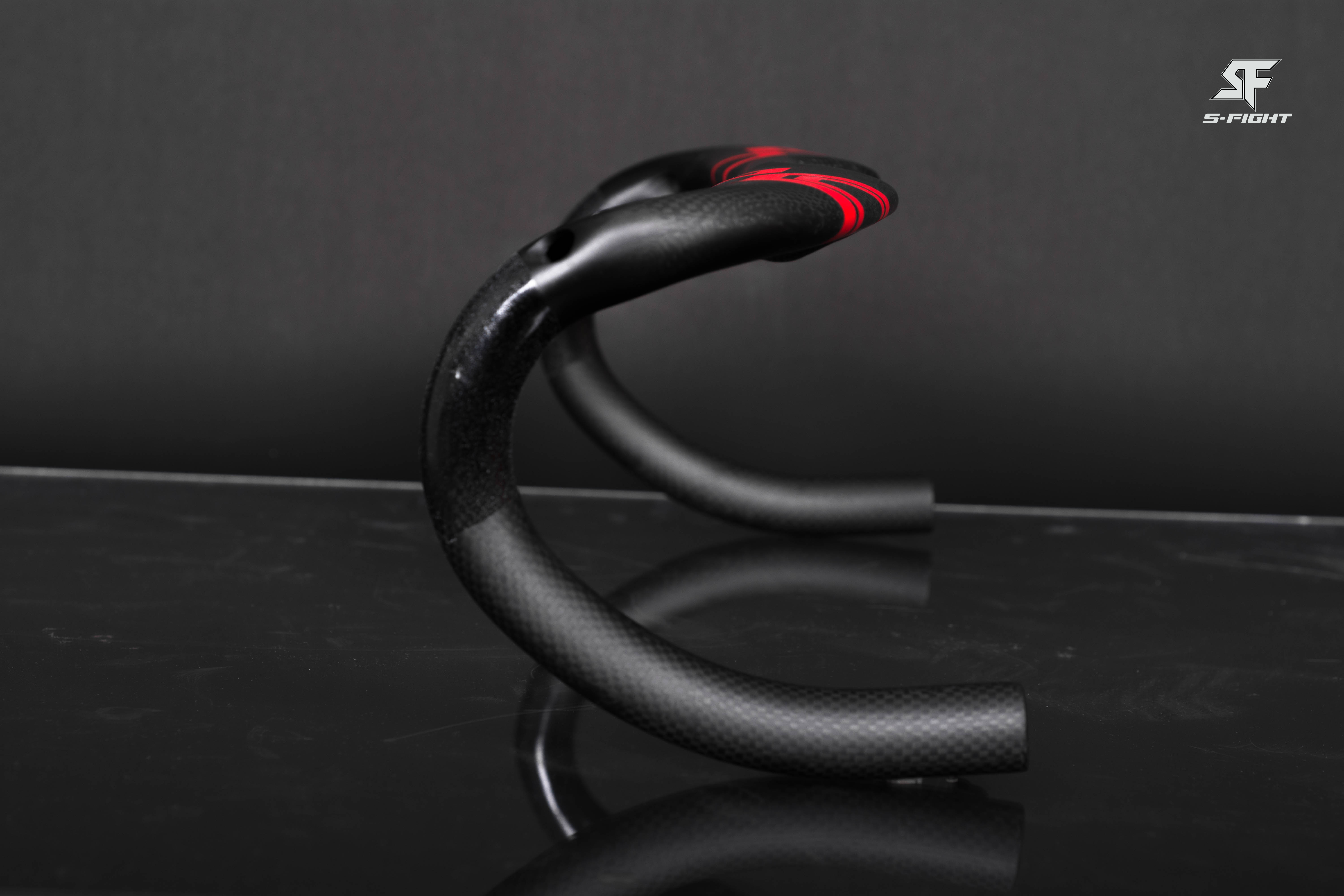 แฮนด์หมอบคาร์บอน S-FIGHT Road Handlebar FULL Carbon - S90 AERO HANDLEBAR ซ่อนสาย , Size 40m42,44cm