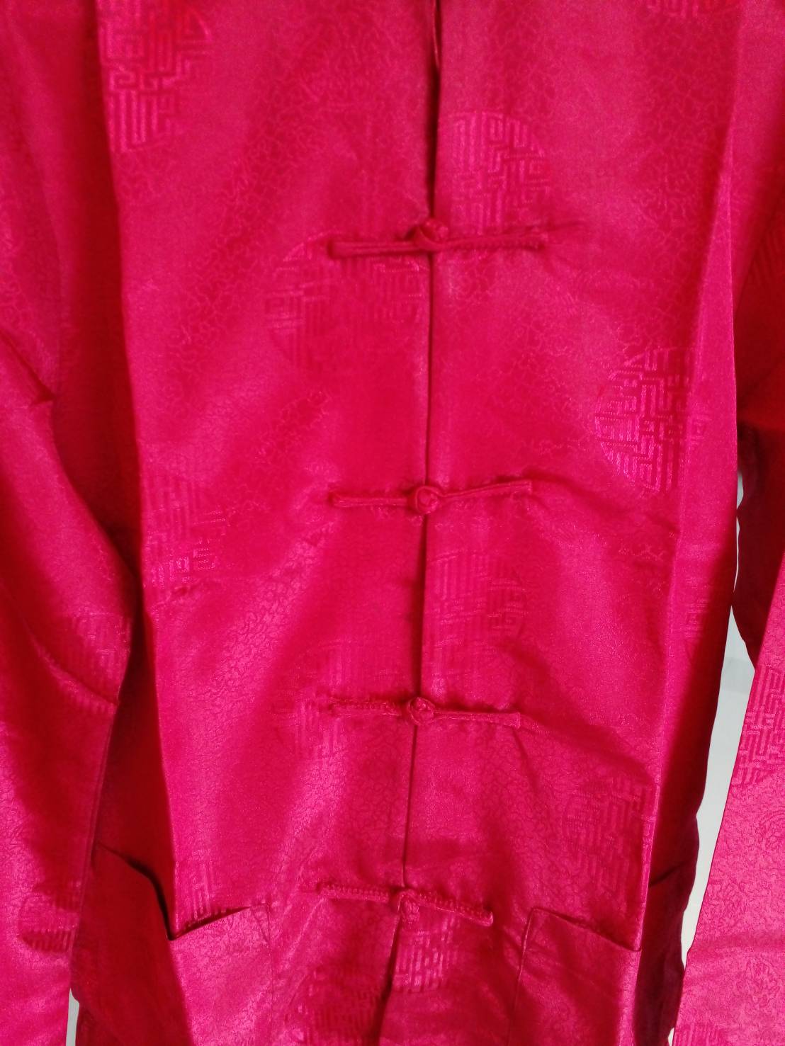 Pre-order ชุดจีน ชาย เสื้อพร้อมกางเกง สีแดง