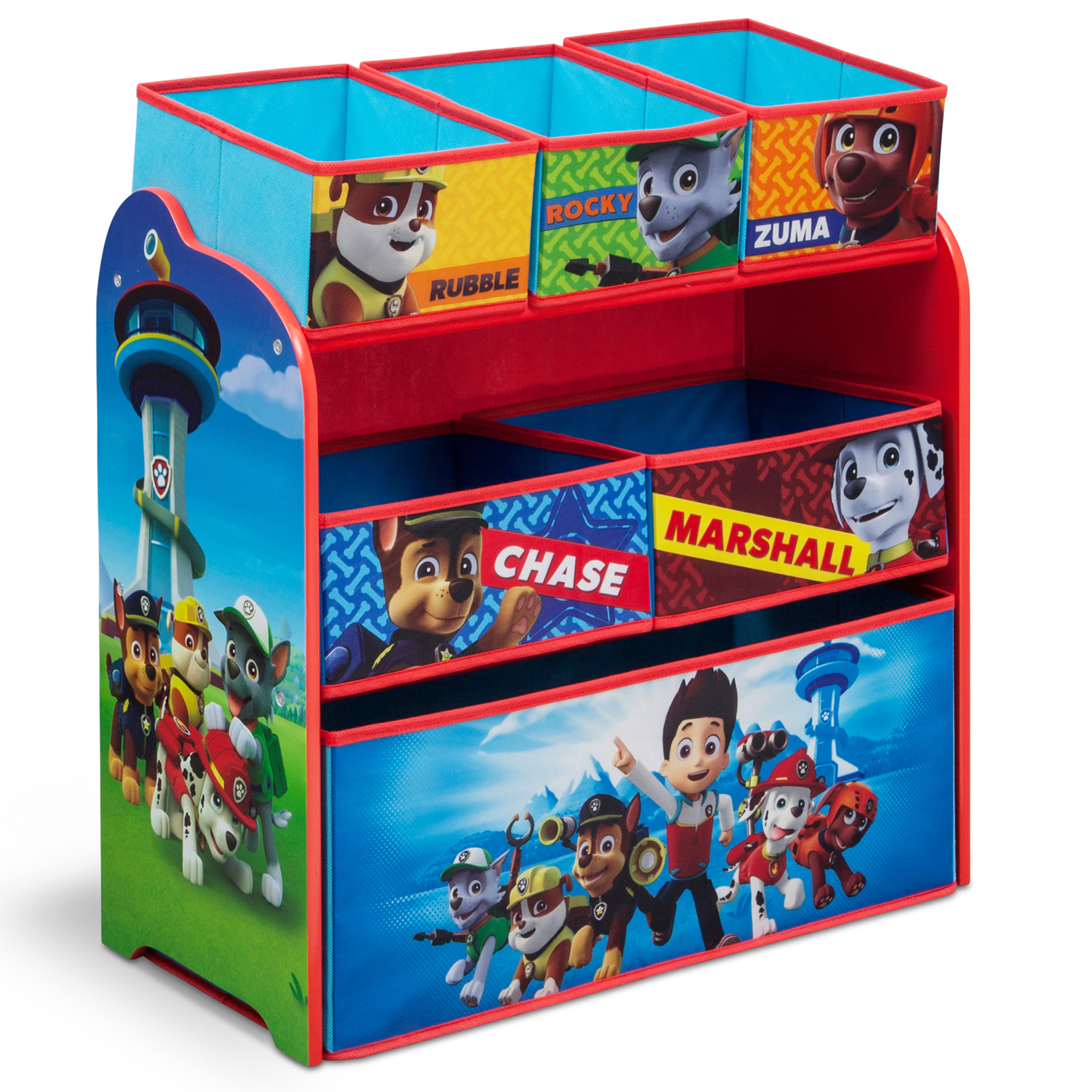 ชั้นเก็บของ ลาย Paw Patrol Nick Jr. PAW Patrol Multi-Bin Toy Organizer by Delta Children