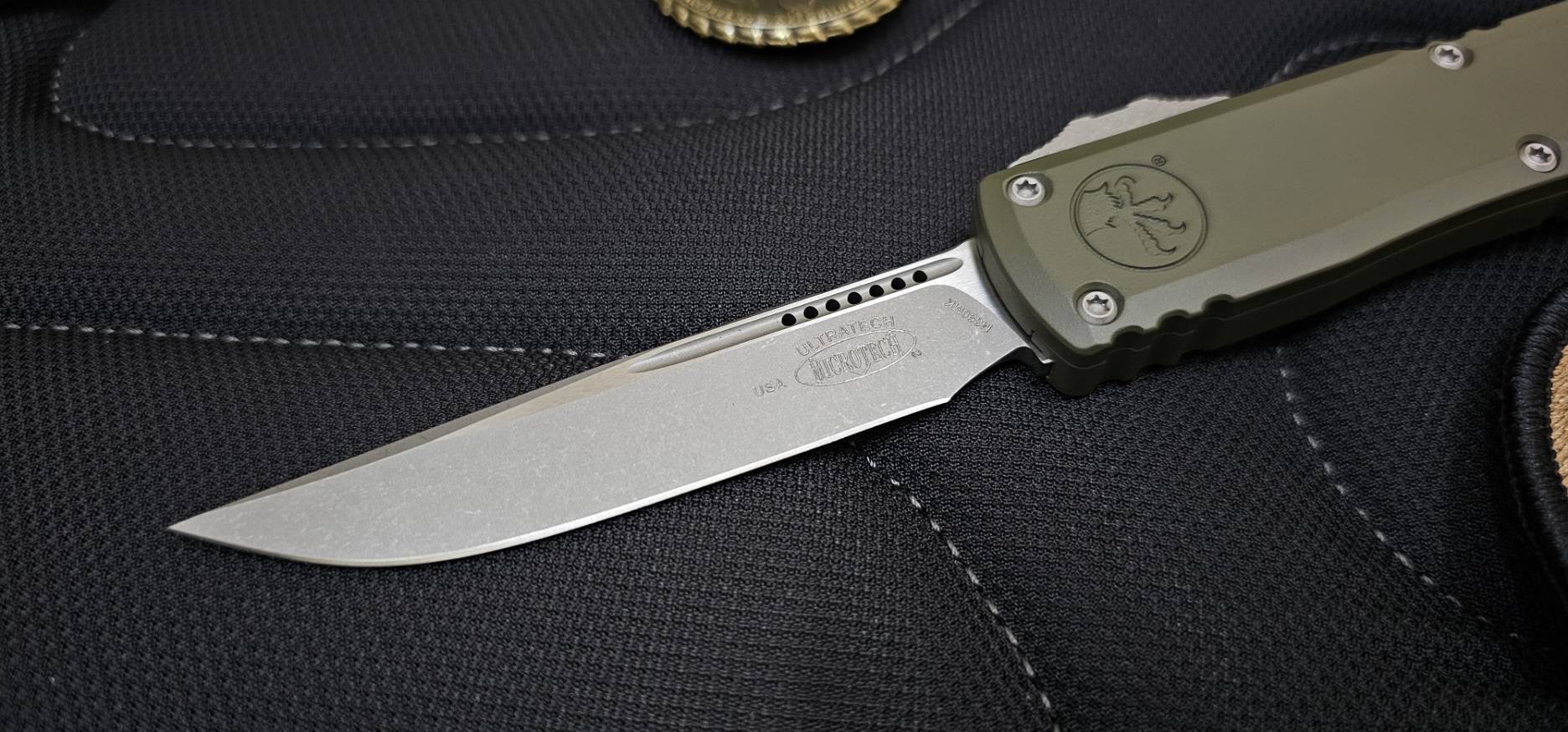 Microtech Ultratech ZBP S/E - OD Green Handle - Apocalyptic Blade