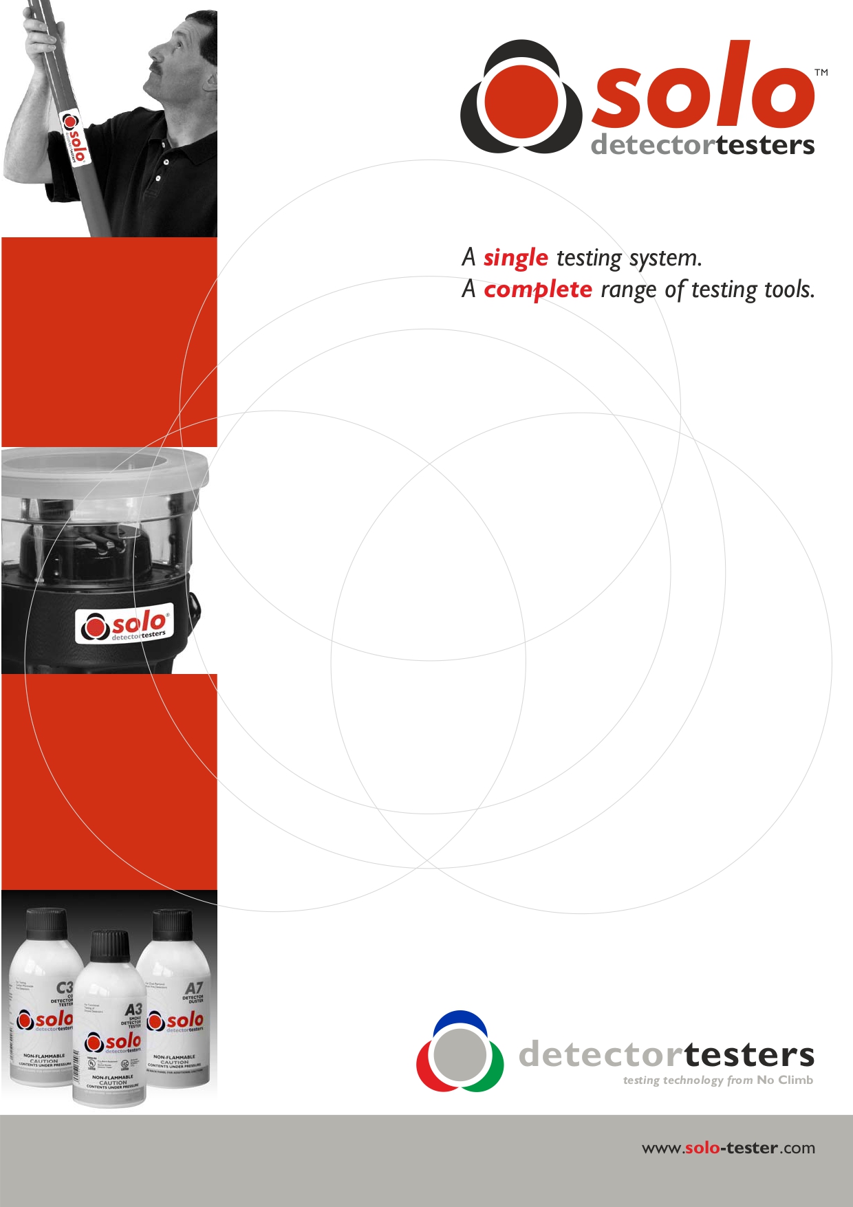 SOLO รุ่น SOLO822 ชุด KIT ทดสอบอุปกรณ์ Smoke Detector+Heat Detector แบบใช้แบตเตอรี่