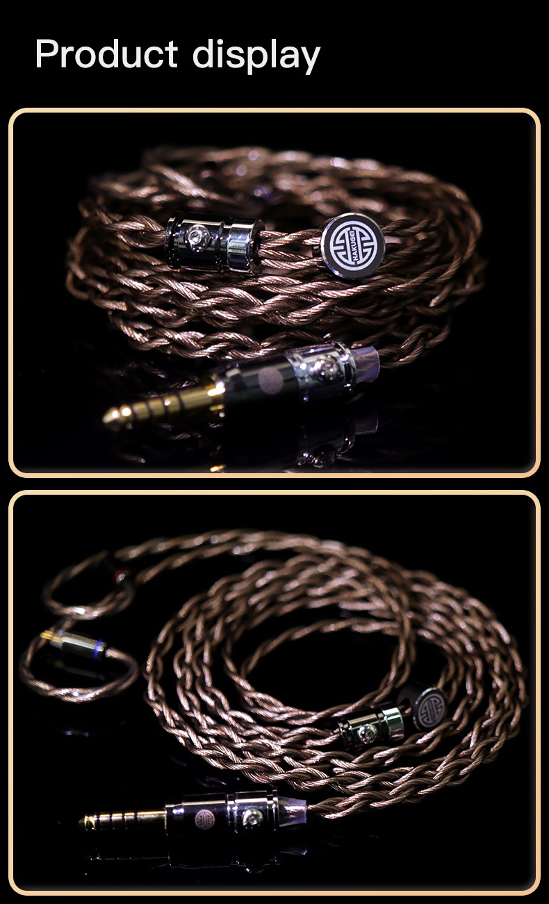 ขาย Hakugei Antiquity สายอัพเกรดหูฟัง 6N OCC ทองแดง+สายชุบเงิน แบบ Litz