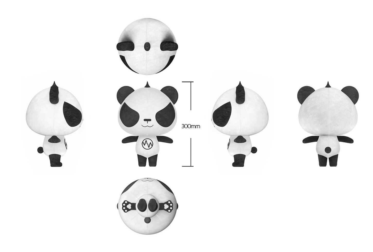 ขาย Punk Panda ตุ๊กตาหมีจอมซ่าส์น่ารักเกรดพรีเมี่ยม