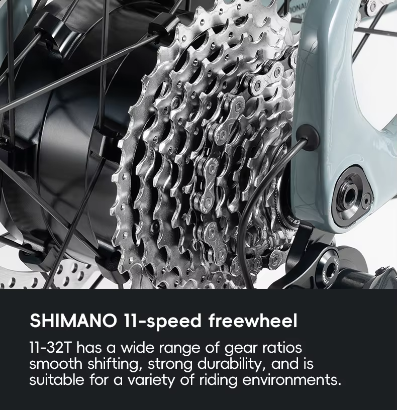 ROCKBROS FTR E-BIKE จักรยานไฟฟ้าคาร์บอน 13.8 กก. | มอเตอร์ 250W | แบต LG | วิ่ง 150 กม. | L-TWOO 11 สปีด