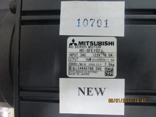 SERVO MOTOR “ MITSUBISHI ” รุ่น HC-SFE102K