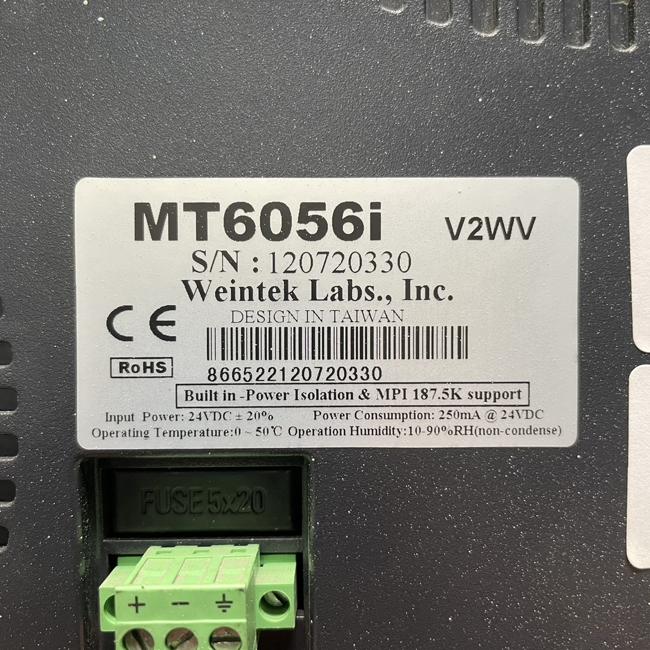 MT6056i V2WV HMI " WEINTEK "