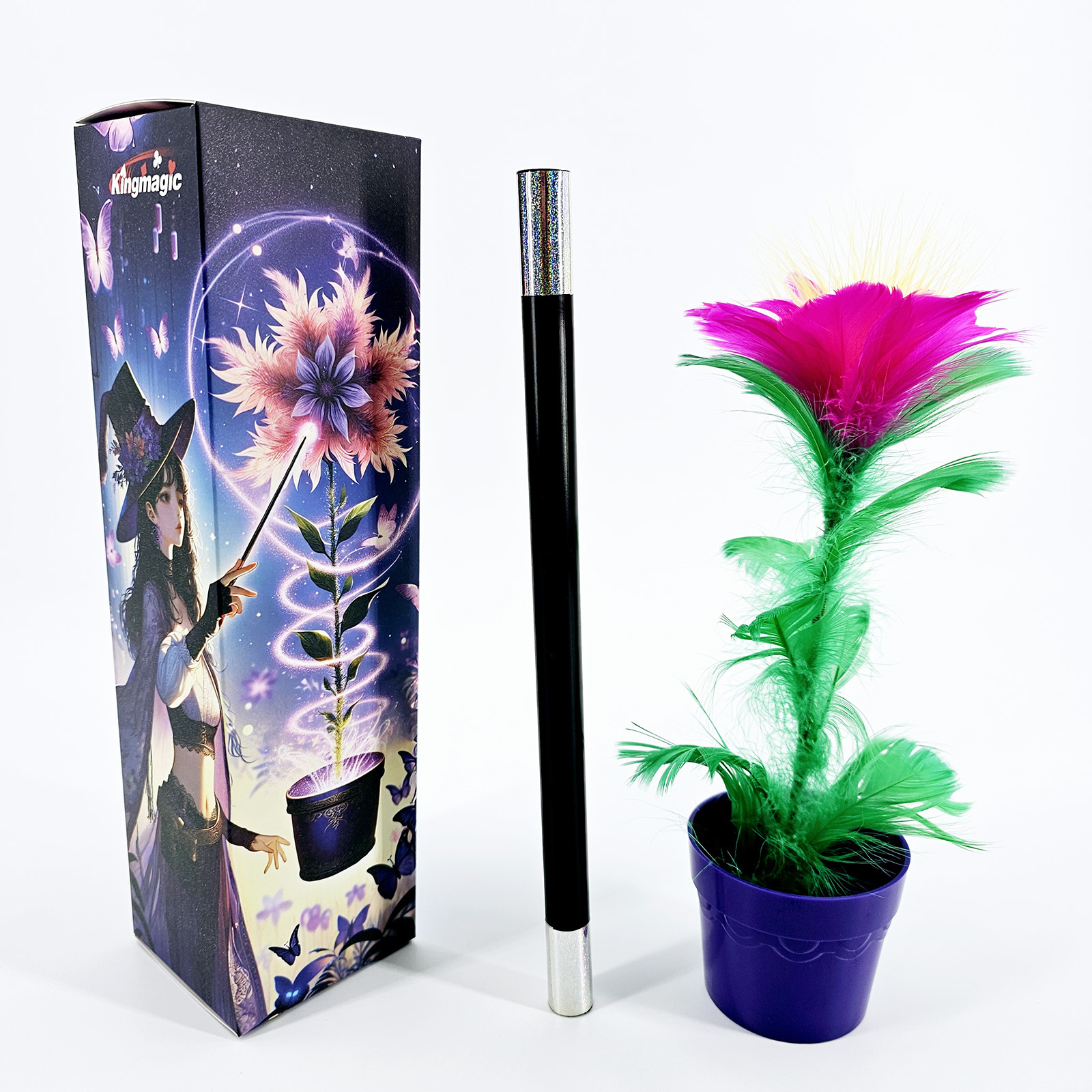 อุปกรณ์มายากล ไม้แวนด์เป็นดอกไม้ (Cane to Flower )