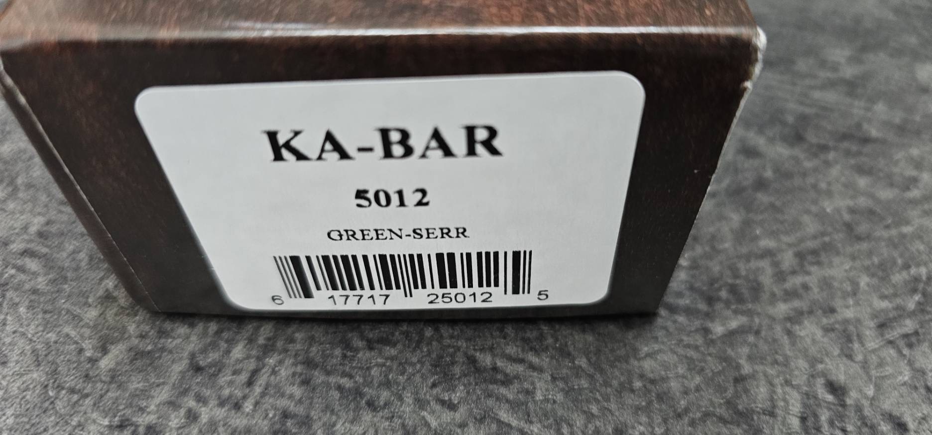 Ka-Bar Bowie Full-Size Knife Foliage GFN Sheath (7" Black Serr)