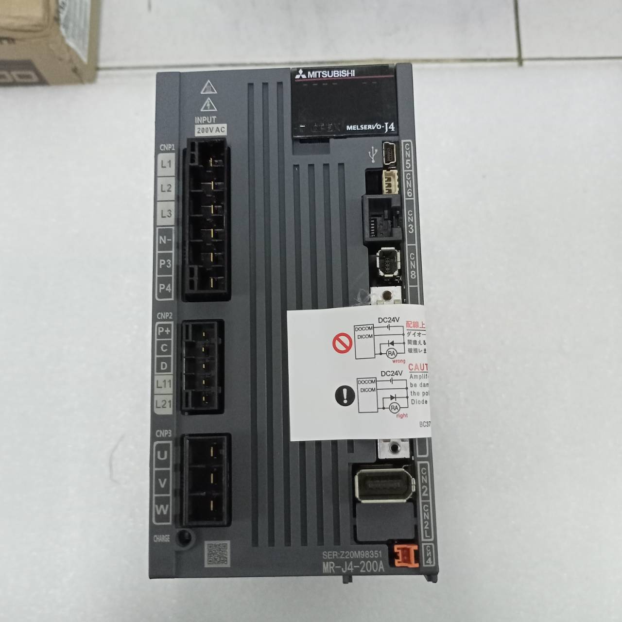 MR-J4-200A SERVO DRIVE " MITSUBISHI "