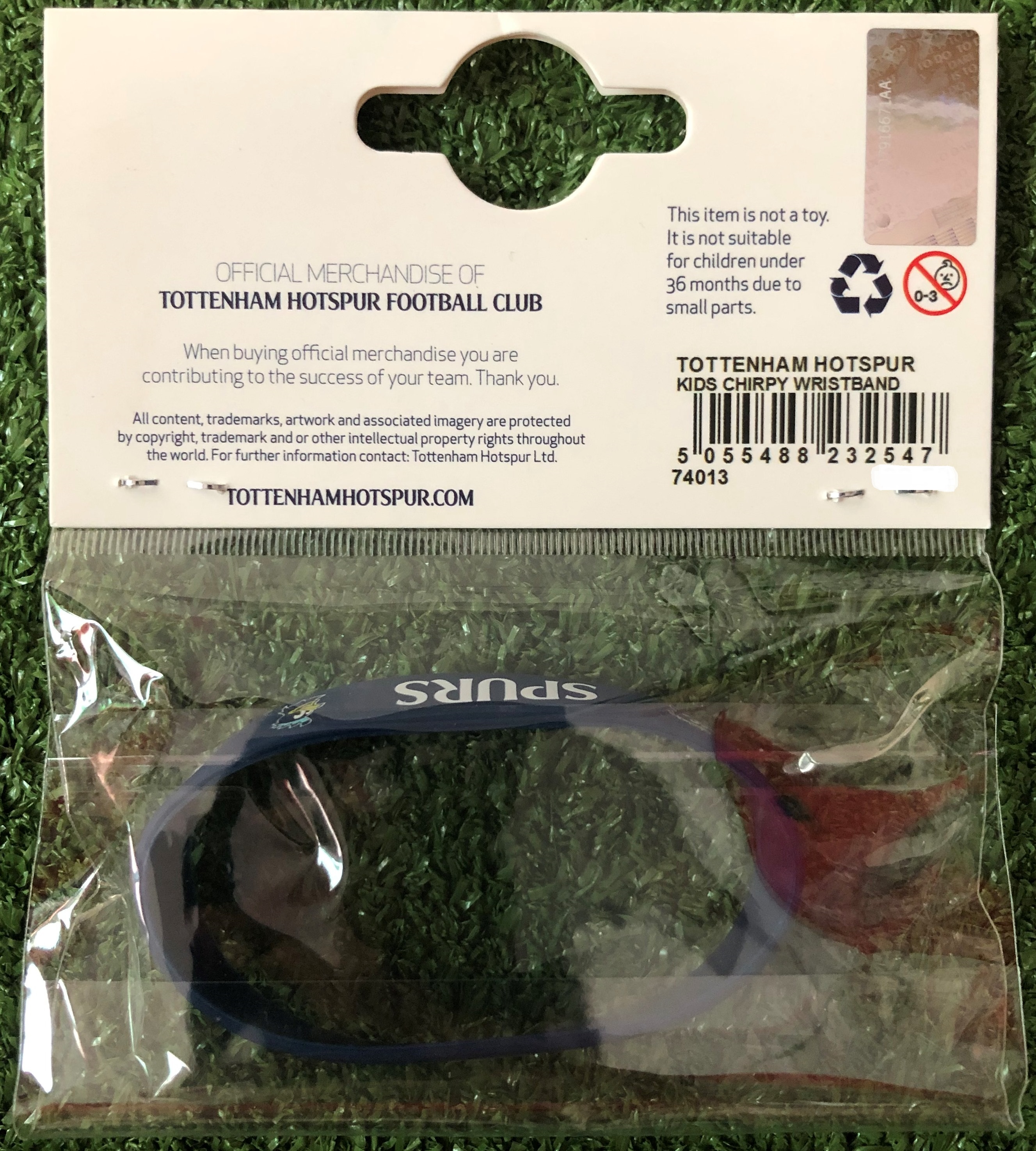 สายรัดข้อมือซิลิโคนฟุตบอล สโมสรท็อตแน่ม ฮ็อทสเปอร์ - CHIRPY ใหม่ / TOTTENHAM HOTSPUR Football Club Silicone Wristband - CHIRPY NEW