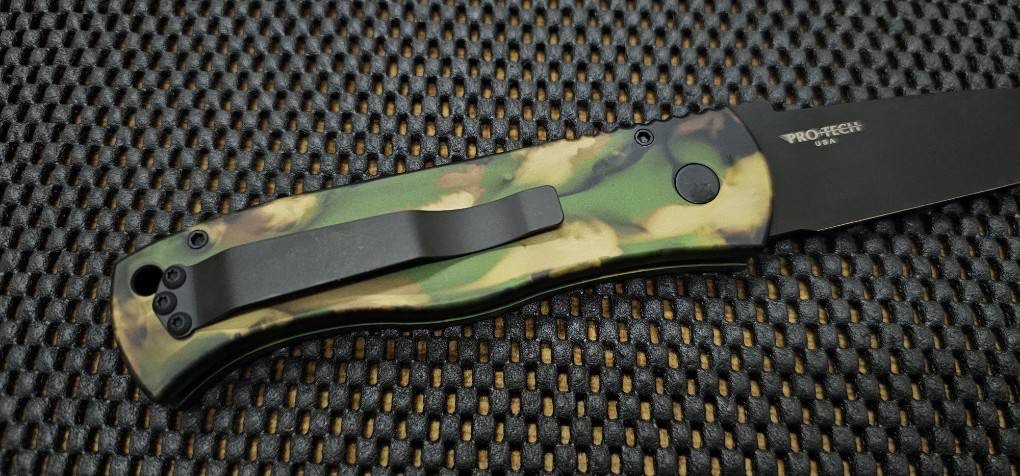 Pro-Tech Emerson CQC7 - REC Exclusive Woodland Camo / DLC 154CM