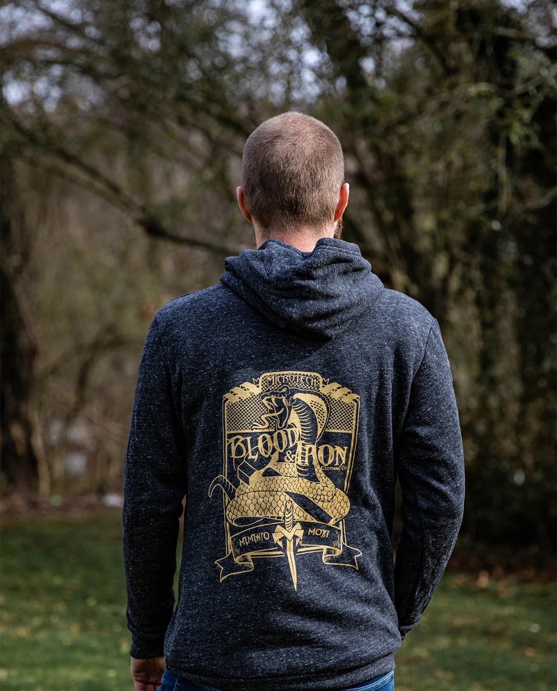 Microtech Blood & Iron Tri-Blend Fleece Pullover L