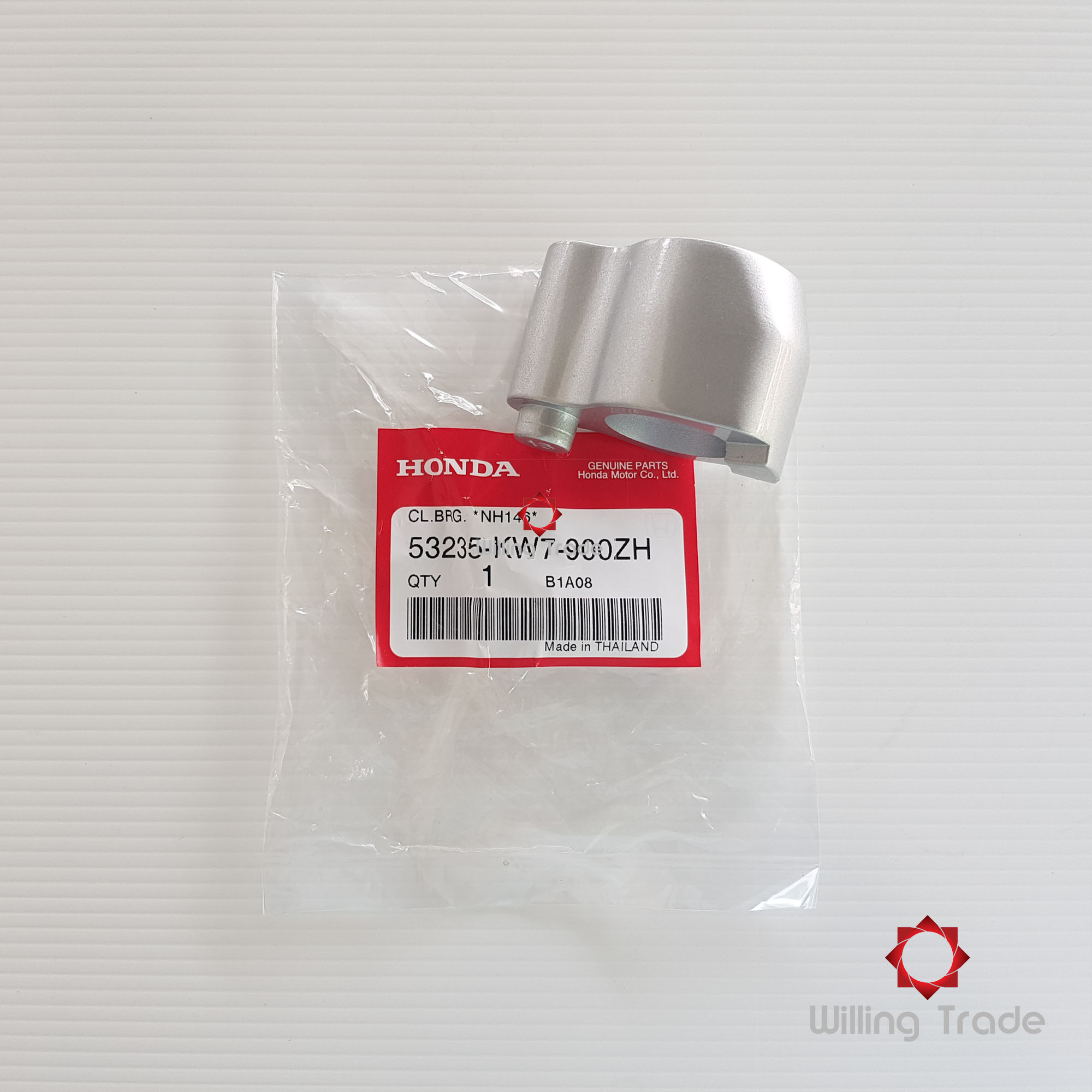 0046. ปลอกรองแฮนด์ หมอนรองแฮนด์ (A115)HONDA:(53235-KW7-900ZH) DASH, NOVA, TENA [แท้ศูนย์] ราคาต่อ 1 ชิ้น ตัวรองแฮนด์
