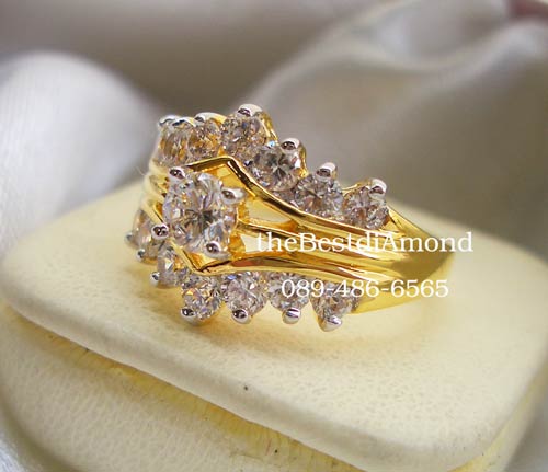 BR522+++แหวนปีกนก 2 แถวประกบ เพชรเม็ดกลม แบบเริ่ด ทันสมัย สวยสุดๆ เพชรเล่นไฟ ประกายแวววับ รับรองสวยเด่น ถูกใจ ใส่แล้วดูดีมีระดับมากๆๆ