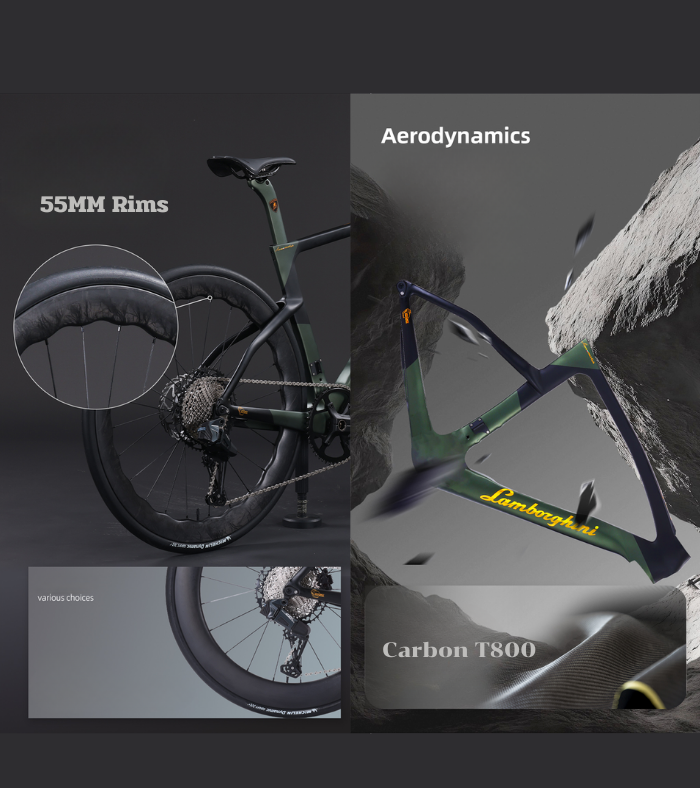 Lamborghini Terzo Millennio T7000 Carbon Electric Road Bike | Shimano 105 Di2 | 8.5kg | 24-Speed