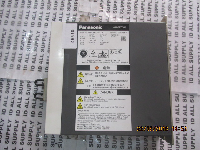 SERVO DRIVE “ PANASONIC ” รุ่น MUDB025A1A