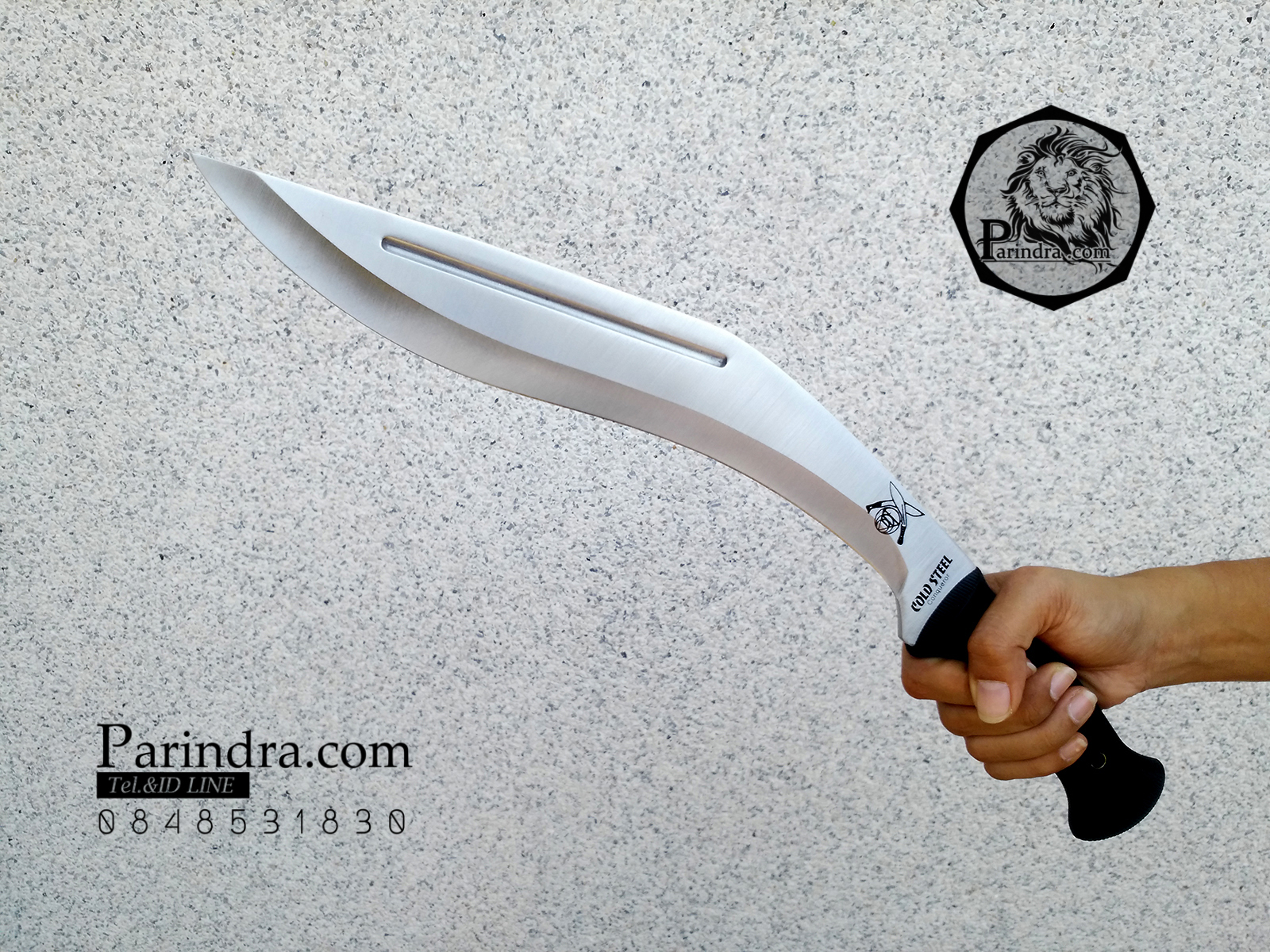 มีดใบตายกรูข่า COLD STEEL Silver Kukri Knife รุ่น COLD STEEL 39LGKT O-1 (OEM)